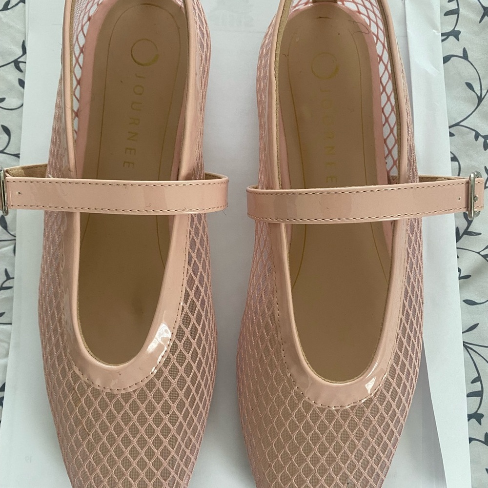 Journee Collection Pink Quilted Flats